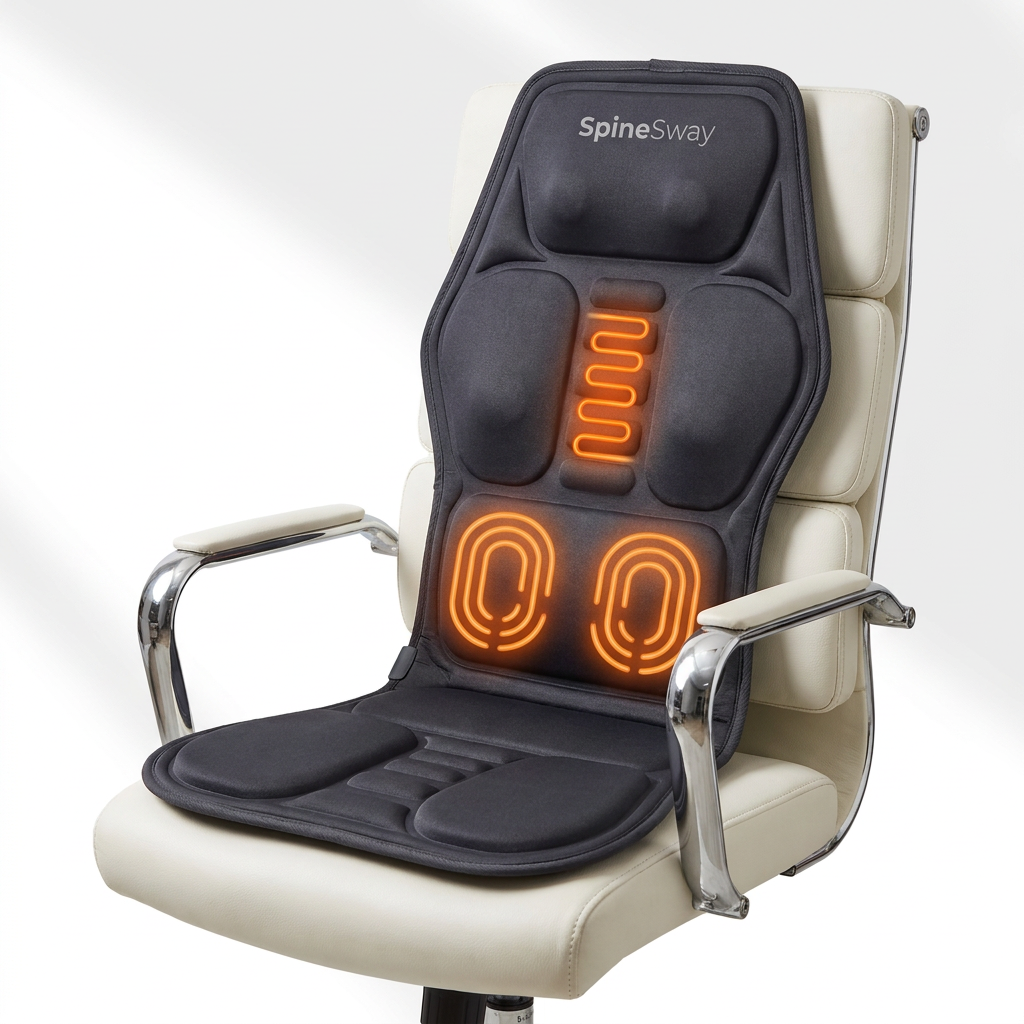 SpineSway™ Back Massage Seat Cushion with Heat & Cooling