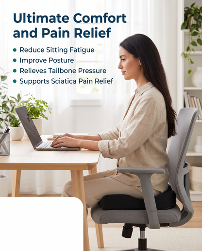 SpineSway Memory Foam Seat Cushion