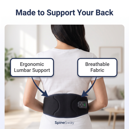 Made to support your back - ergonomic lumbar support, breathable fabric