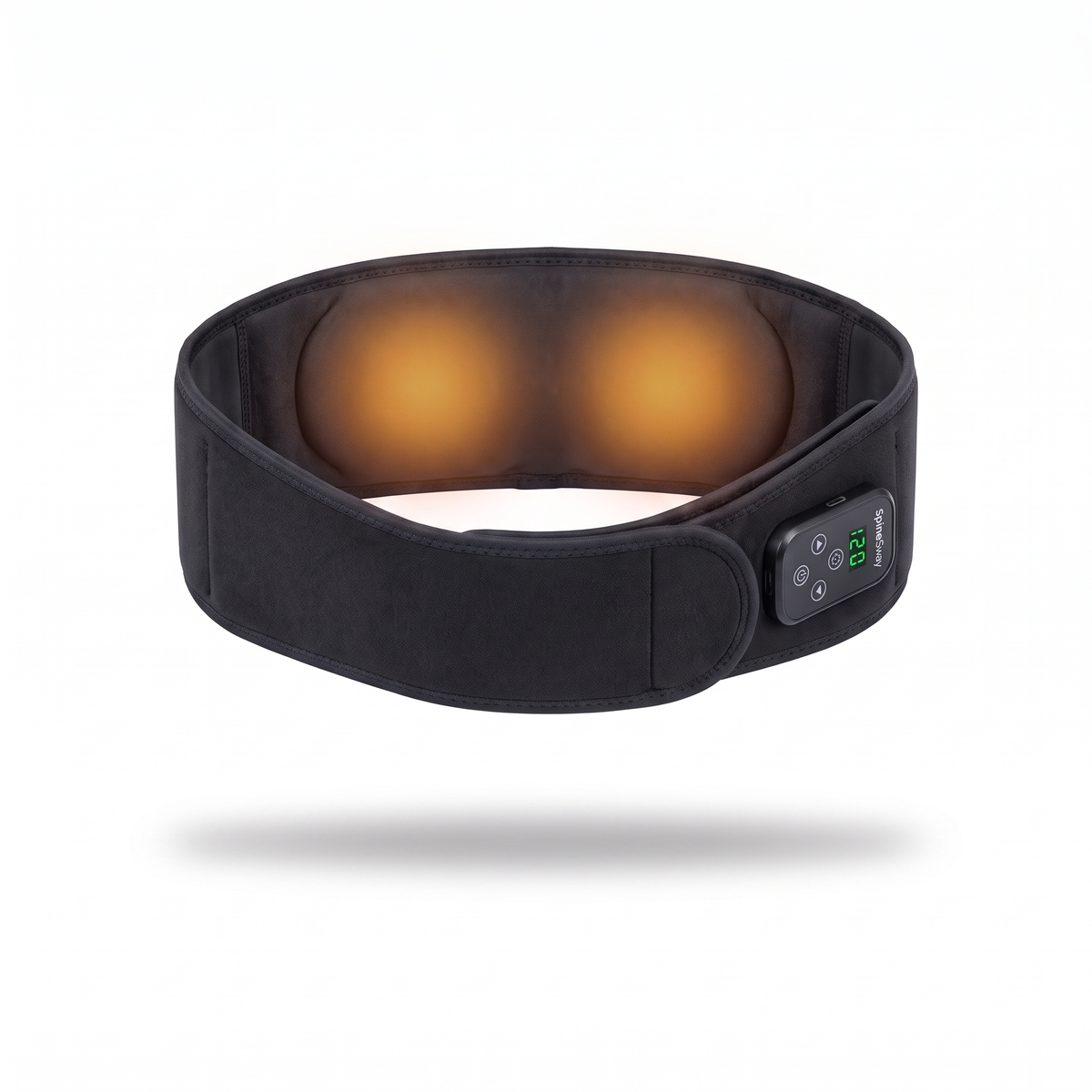 SpineSway ThermaFusion Belt - front view, display lit
