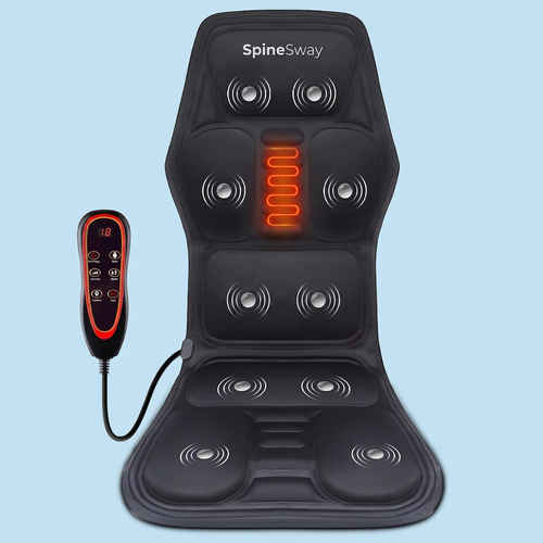 SpineSway™ Back Massage Seat Cushion with Heat & Cooling