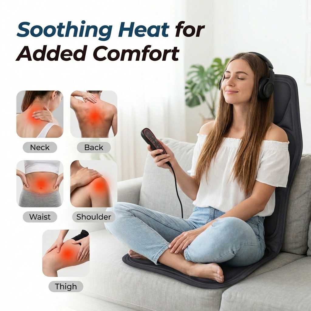 SpineSway™ Back Massage Seat Cushion with Heat & Cooling